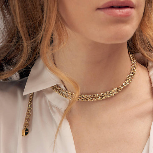 COLLANA CATENA CORDA DORATA 2320